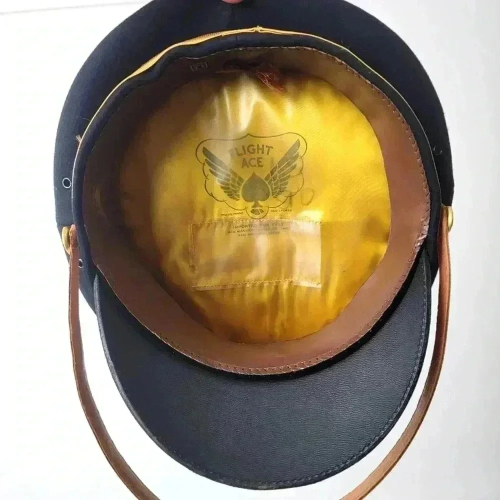 Vintage 70s Flight Ace Fur Felt Military Hat - Picture 4 of 12